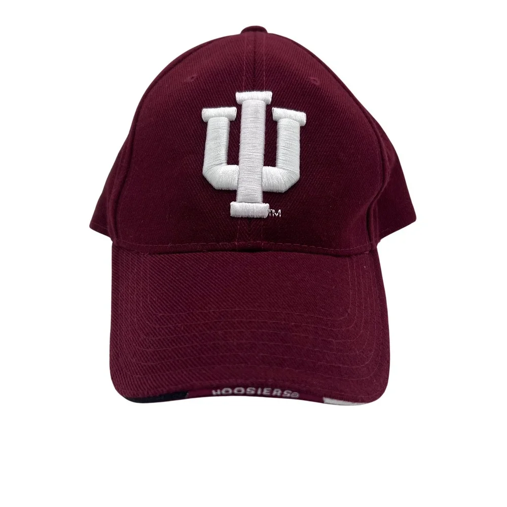 Indiana Hoosiers Baseball Cap Steve & Barrys‎ Maroon White IU Logo OS Fits All
